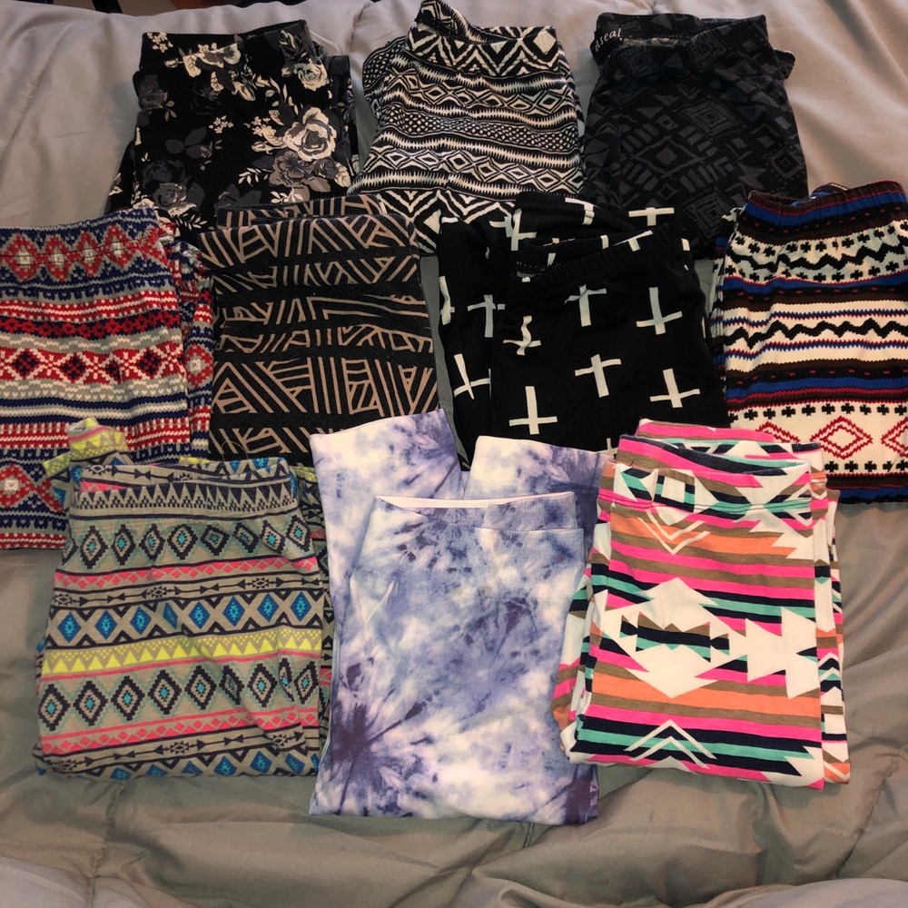 Bundle Of Patterned Leggings